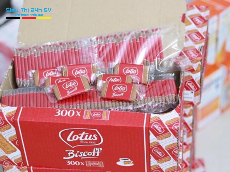 bánh quy cao cấp Lotus Biscoff Đức chính hãng 
