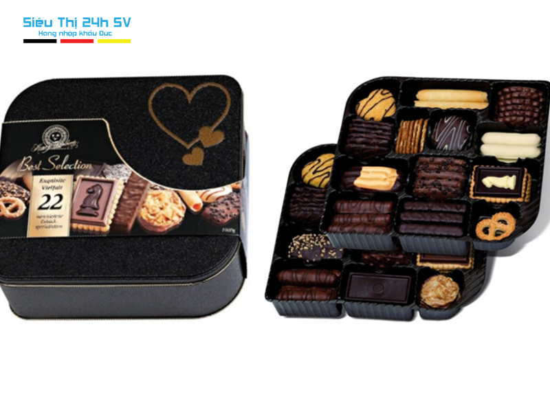 Bánh quy chocolate thượng hạng Henry Lambertz Best Selection của Đức 