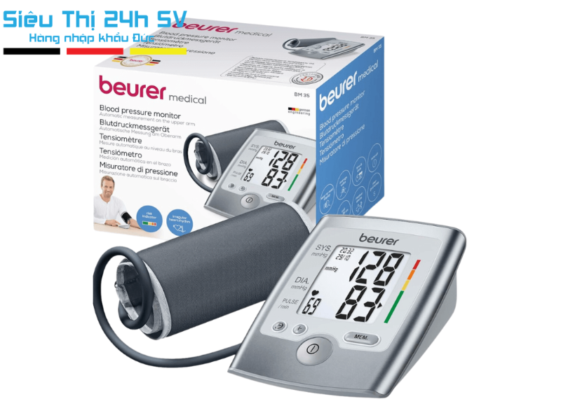 So sánh các thương hiệu thiết bị y tế gia đình Đức phổ biến trên thị trường hiện nay Máy đo huyết áp Beurer BM35